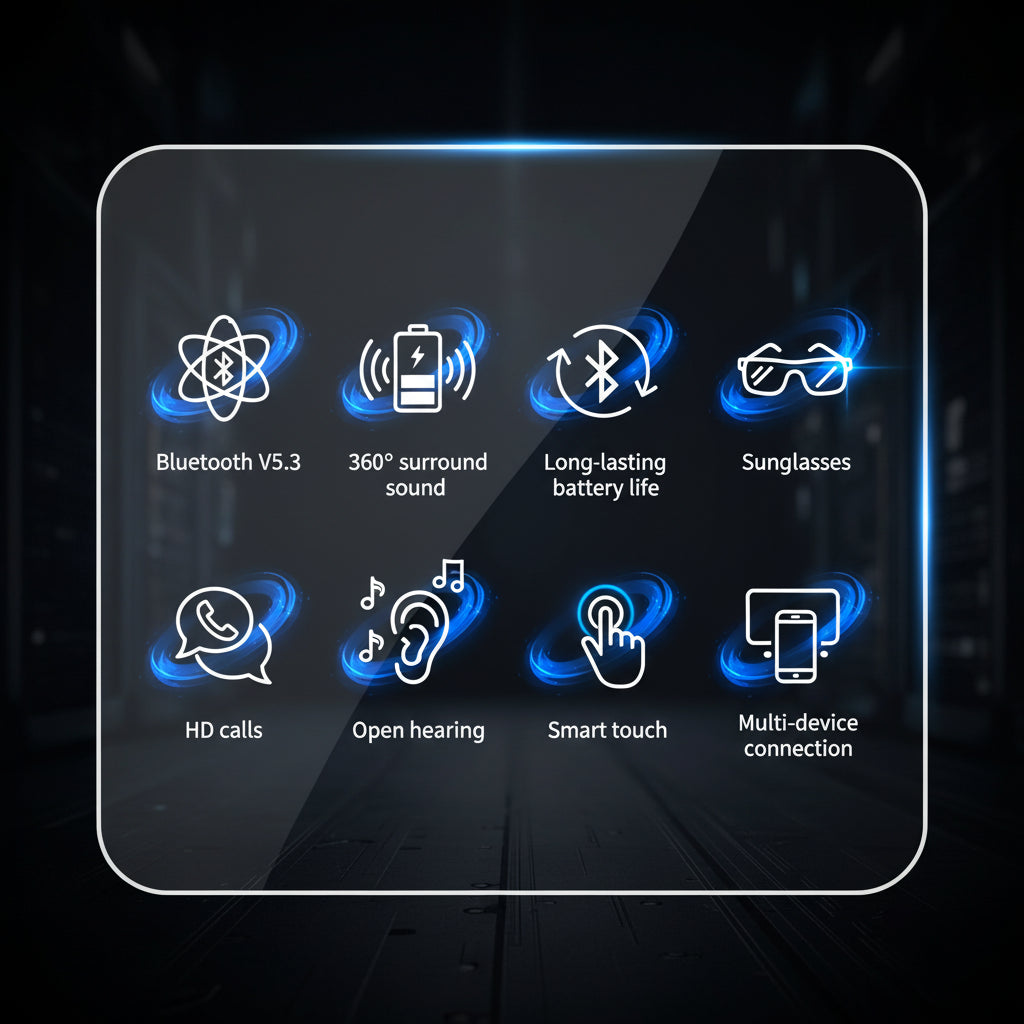 Smart Bluetooth Sunglasses – Audio, UV Protection & Driving
