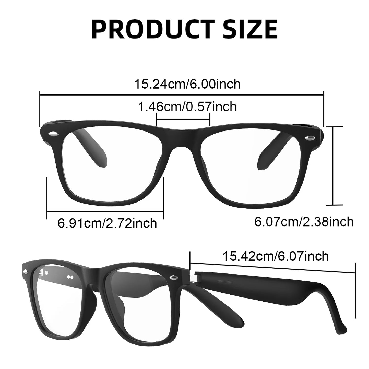 2025 Smart Glasses  AI Translation Camera Control Bluetooth Call Headphones Fashionable Sunglasses Intelligent Men Women Gifts