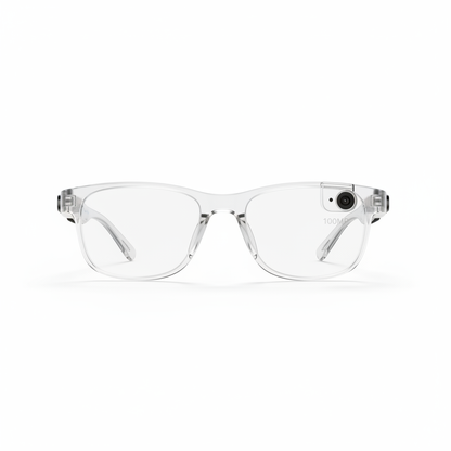 8K AI Smart Glasses white background product photo