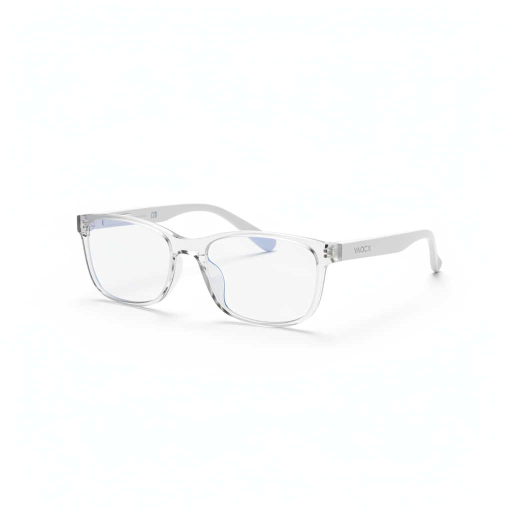 YAOCX E02C AI Smart Glasses white background product photo