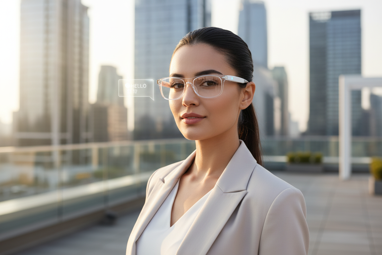 AI Smart Glasses lifestyle urban professional