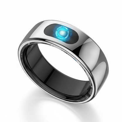 R08 Smart Ring Touch Control Health white background product photo