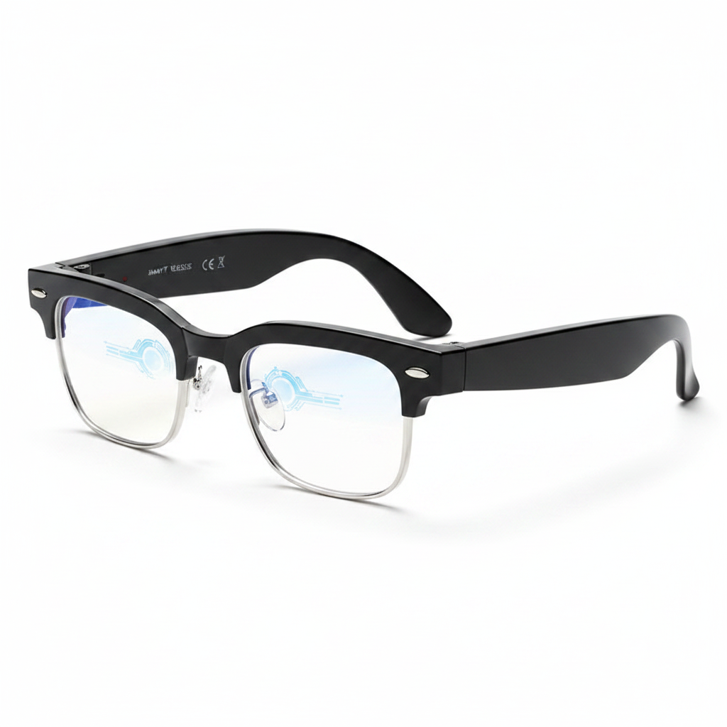 AI Smart Glasses 800W HD white background product photo