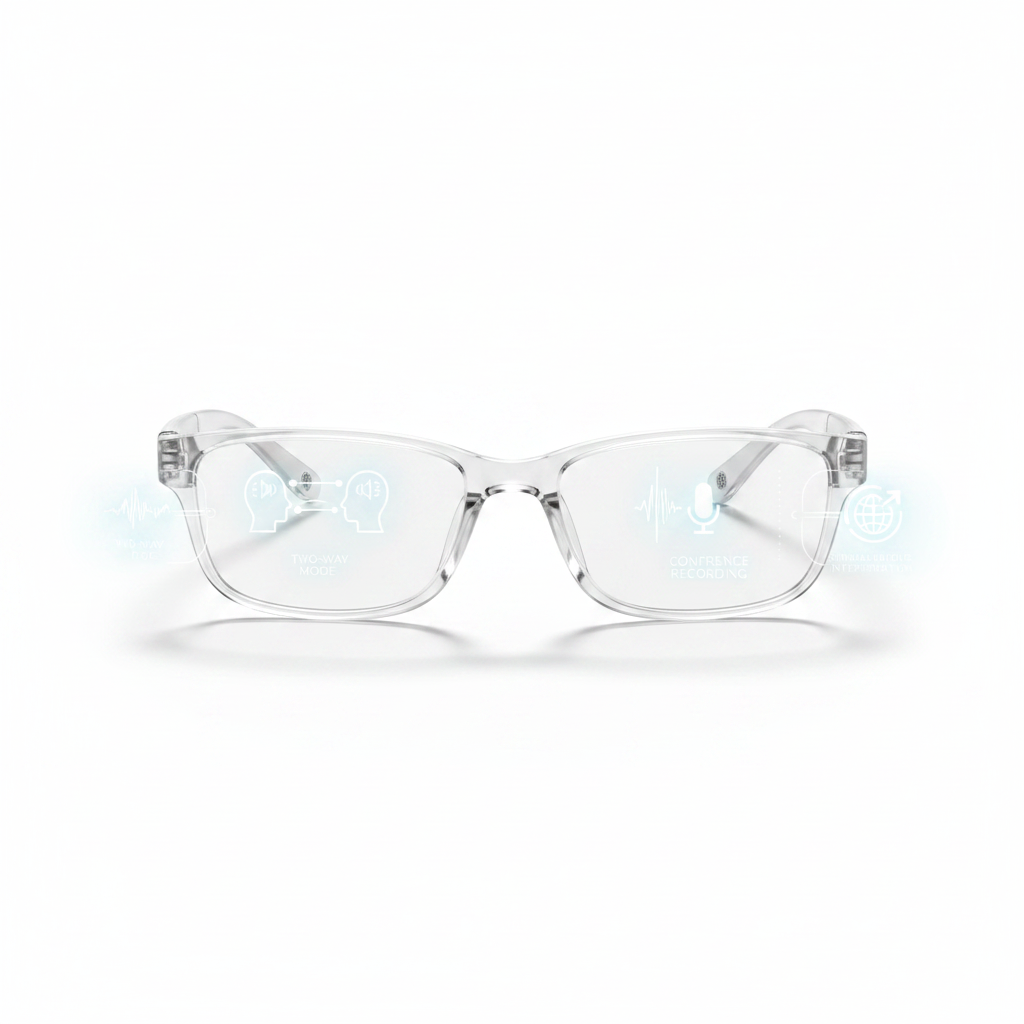 LIGE AI Smart Glasses white background product photo