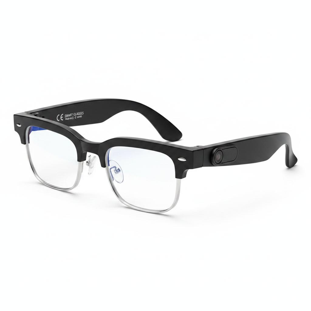 4K AI Smart Glasses white background product photo