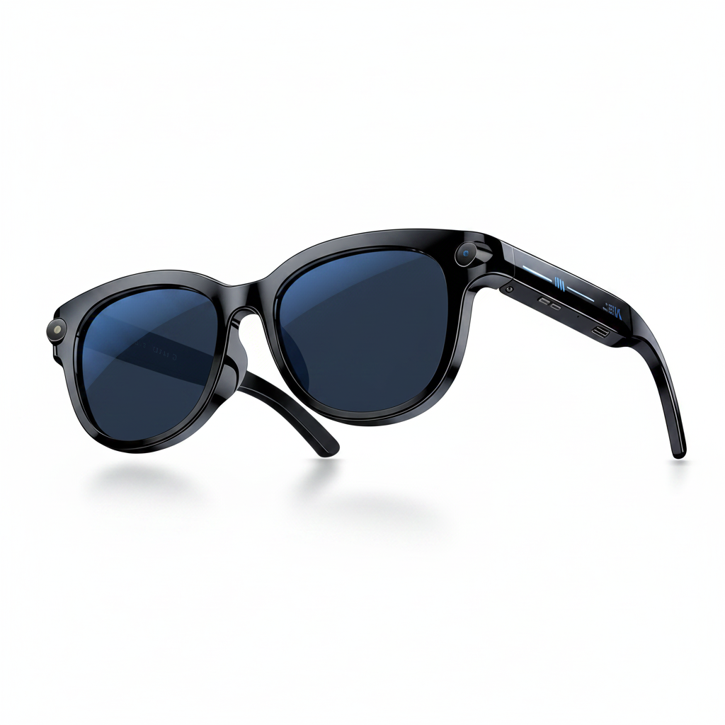 D13 AI Smart Glasses white background product photo
